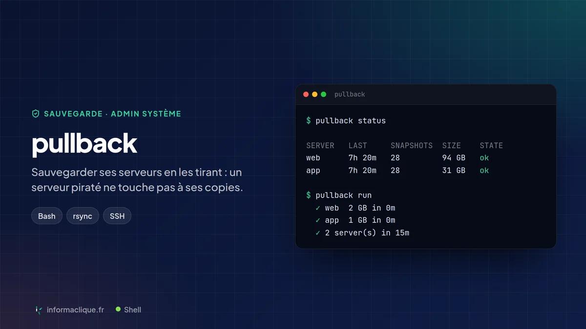 pullback — sauvegarder ses serveurs en les tirant