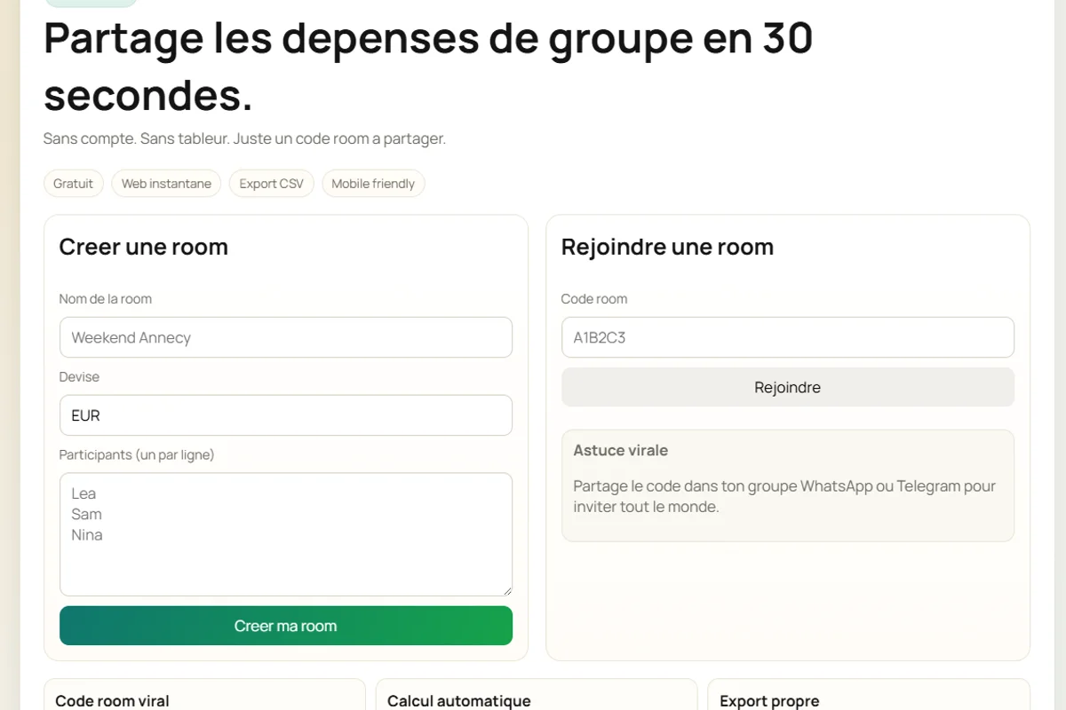 SplitLoop - Partage de depenses en groupe